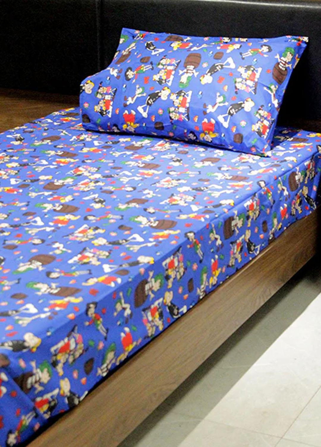 Plush Mink Pluto Bedsheets For Kids- Blue - Plush Mink Blankets & Bed Sets