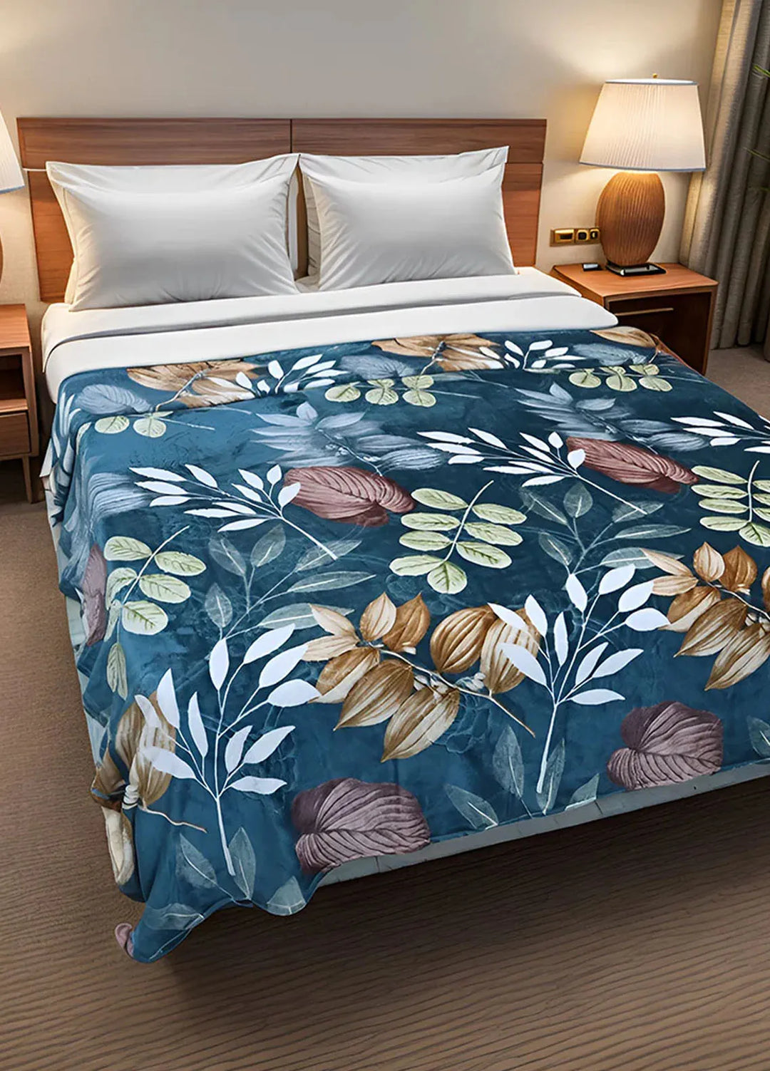 Plush Mink Blanket Lagoon