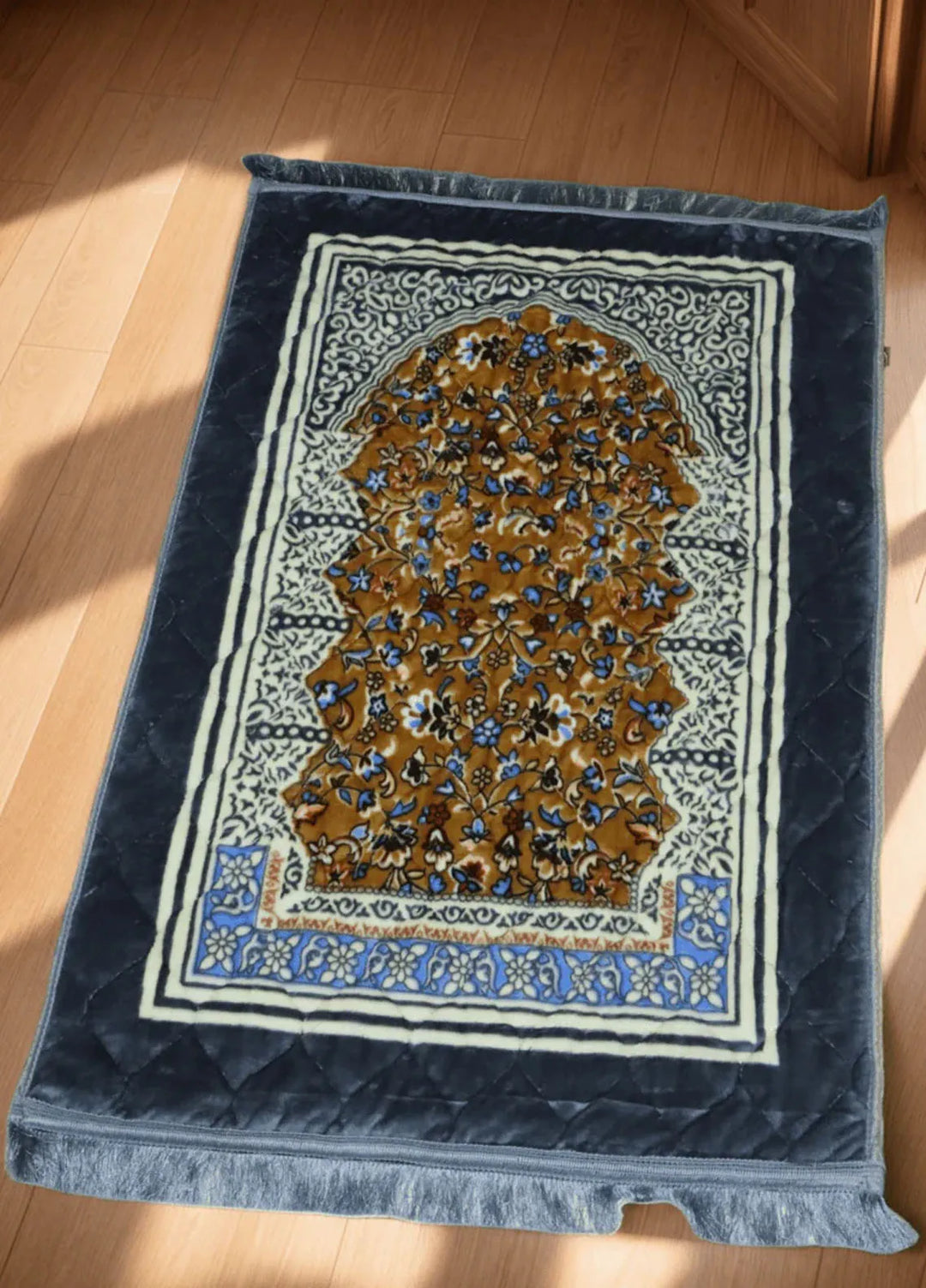 Plush Mink Mughal Plus Cloudy Prayer Mat-Dove Gray