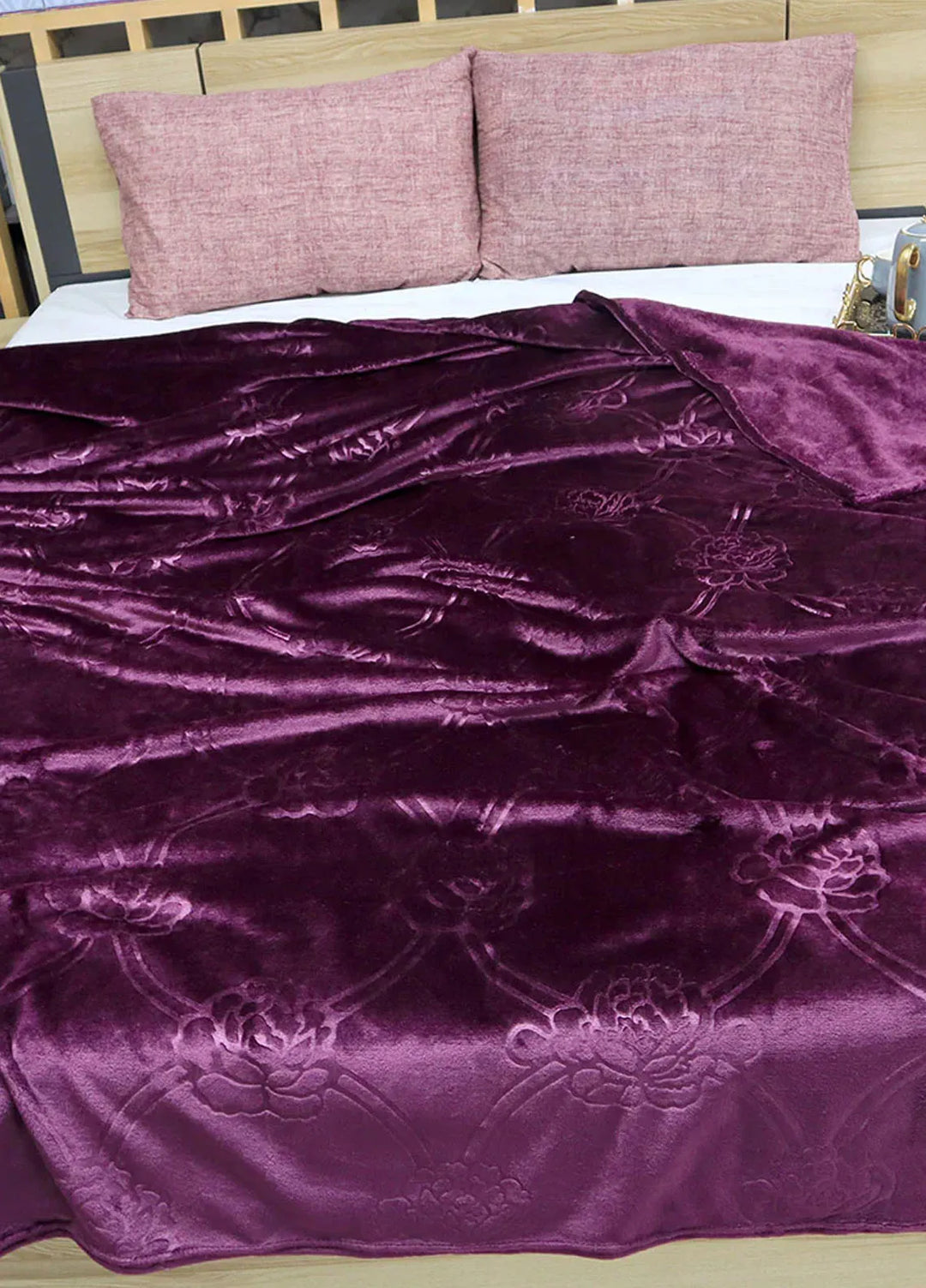 Plush Mink Summer Blanket Purple