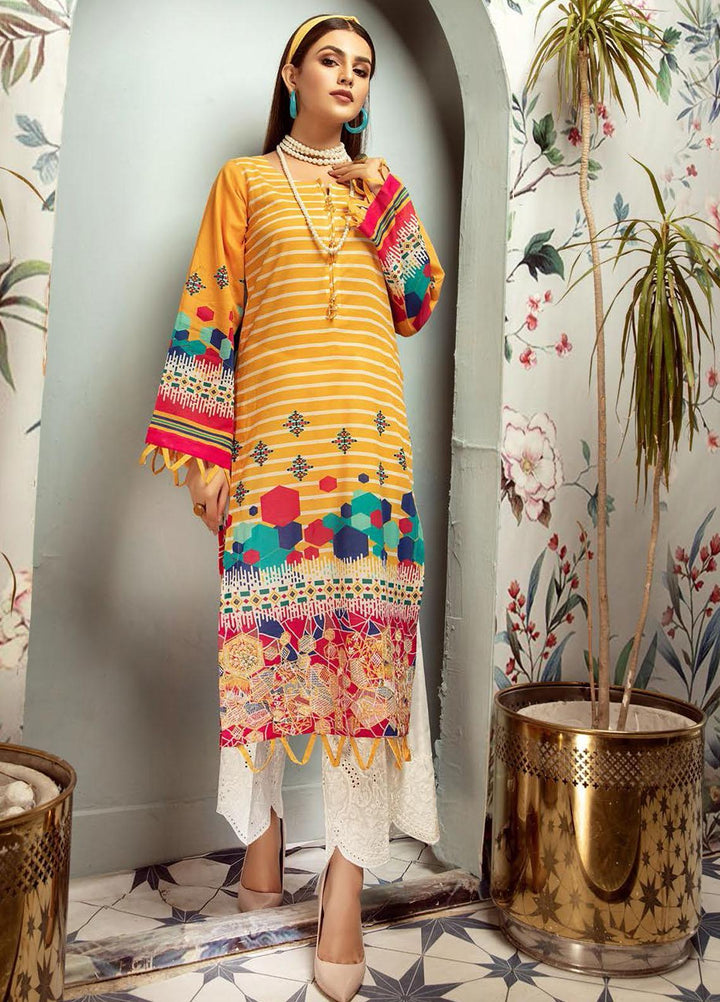 Plush By Riaz Arts Embroidered Lawn  Unstitched Kurties RA21P 25 - Premium Collection