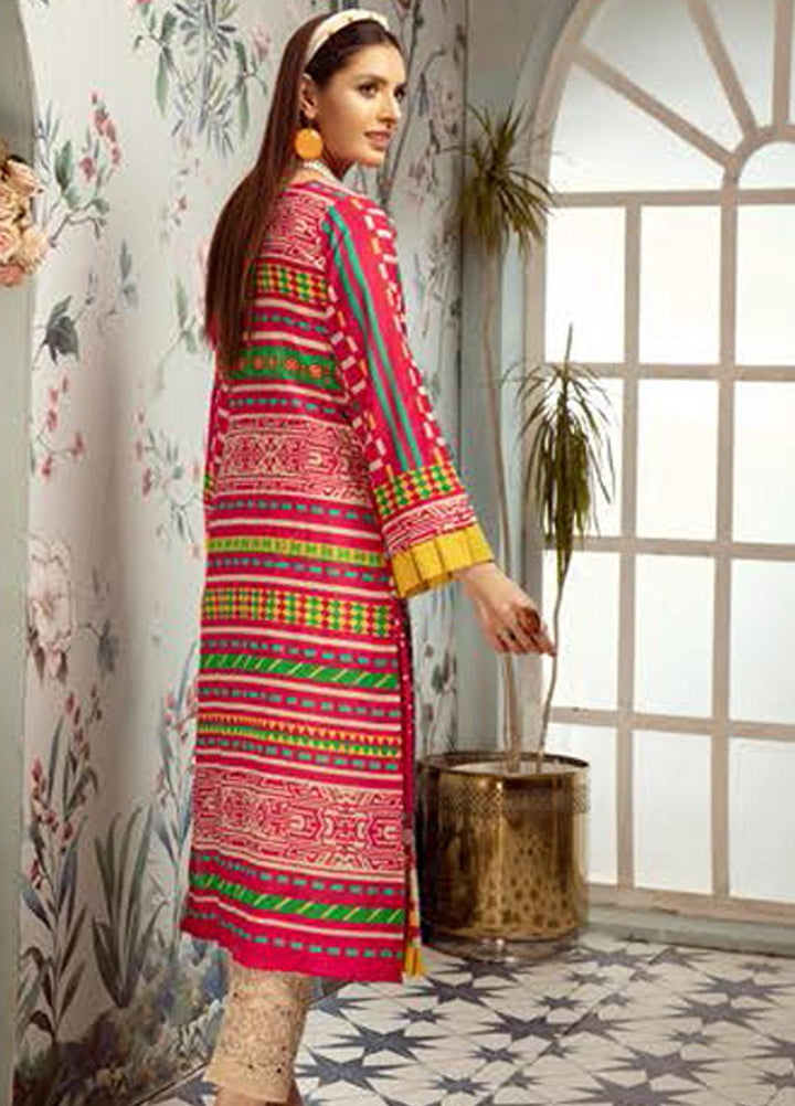 Plush By Riaz Arts Embroidered Lawn  Unstitched Kurties RA21P 30 - Premium Collection
