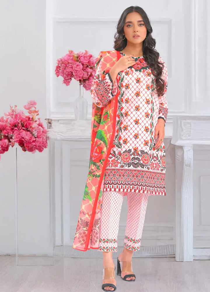 Popular Style Printed Lawn Suits Unstitched 3 Piece PS25UL NEC-146-24 - Summer Collection