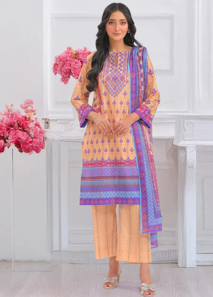 Popular Style Printed Lawn Suits Unstitched 3 Piece PS25UL NEC-149-24 - Summer Collection