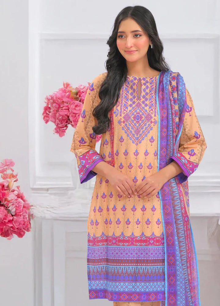 Popular Style Printed Lawn Suits Unstitched 3 Piece PS25UL NEC-149-24 - Summer Collection