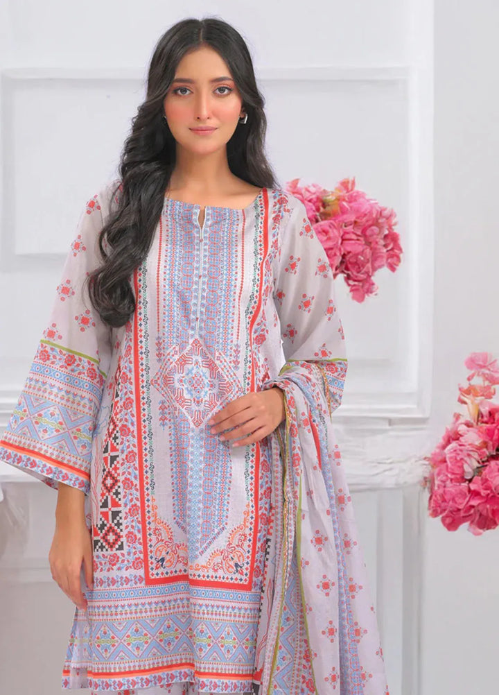 Popular Style Printed Lawn Suits Unstitched 3 Piece PS25UL NEC-151-24 - Summer Collection