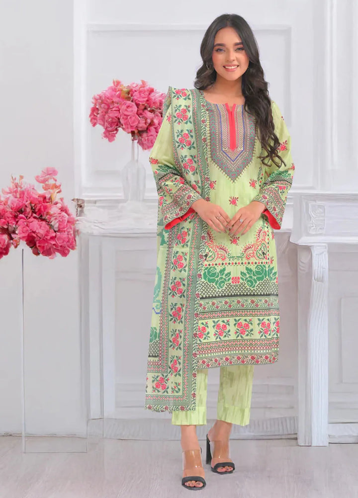 Popular Style Printed Lawn Suits Unstitched 3 Piece PS25UL NEC-153-24 - Summer Collection