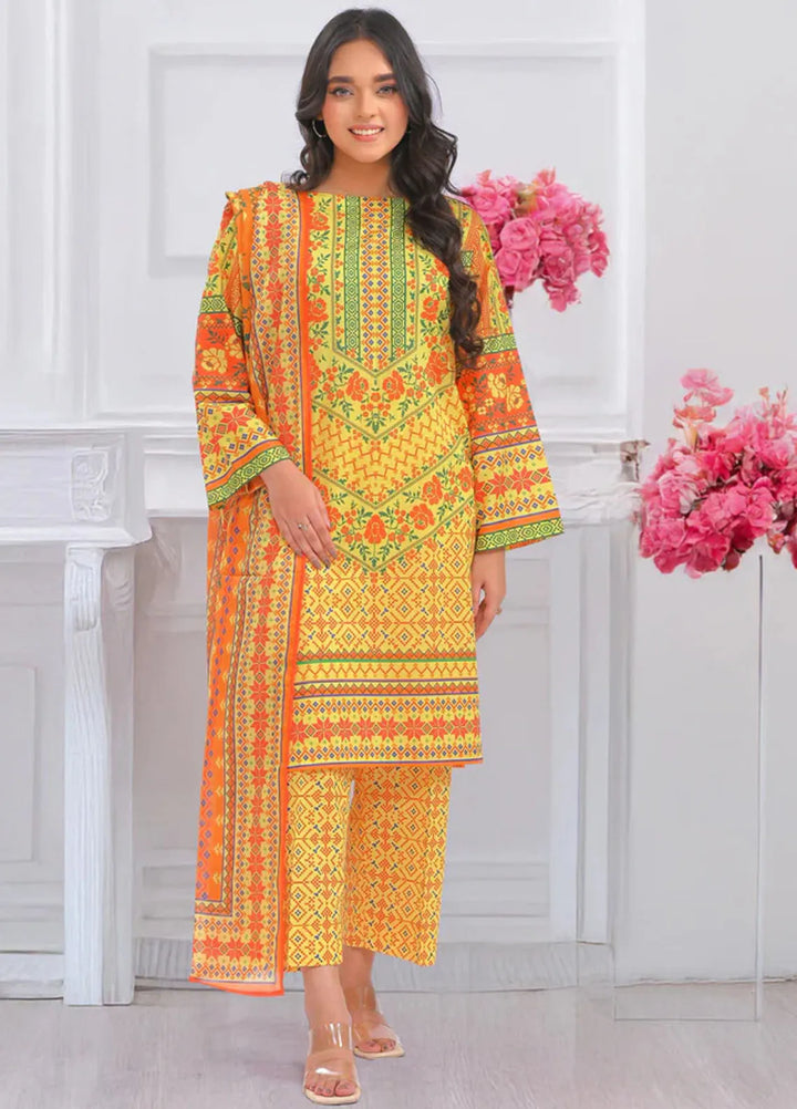 Popular Style Printed Lawn Suits Unstitched 3 Piece PS25UL NEC-154-24 - Summer Collection