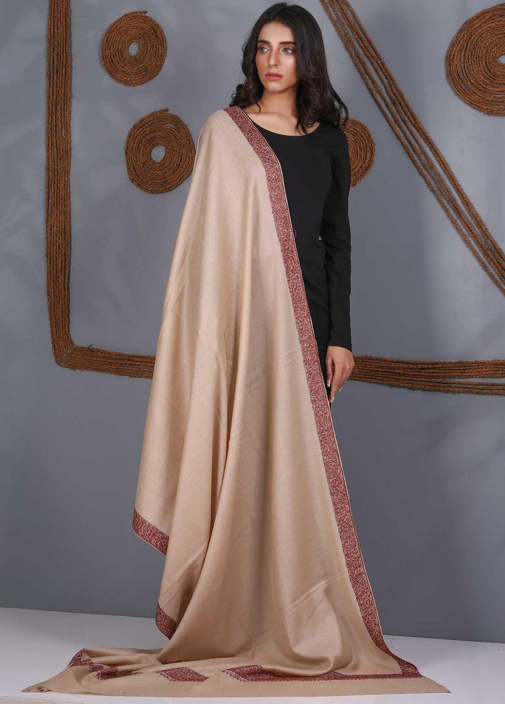 Sanaulla Exclusive Range Embroidered Pashmina  Shawl SU21PS 249916 - Pashmina Shawls