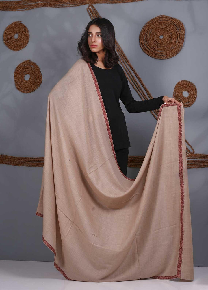 Sanaulla Exclusive Range Embroidered Pashmina  Shawl SU21PS 323424 - Pashmina Shawls