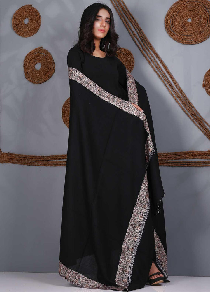 Sanaulla Exclusive Range Embroidered Pashmina  Shawl SU21PS 323490 - Pashmina Shawls