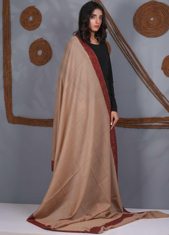 Sanaulla Exclusive Range Embroidered Pashmina  Shawl SU21PS 323493 - Pashmina Shawls