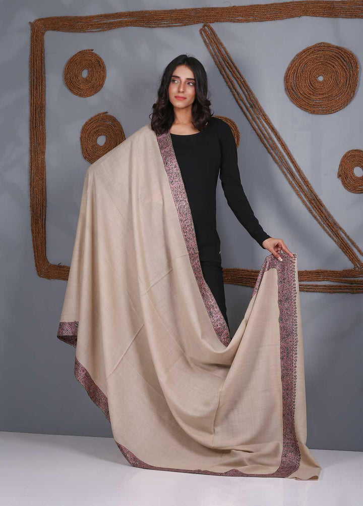 Sanaulla Exclusive Range Embroidered Pashmina  Shawl SU21PS 323494 - Pashmina Shawls