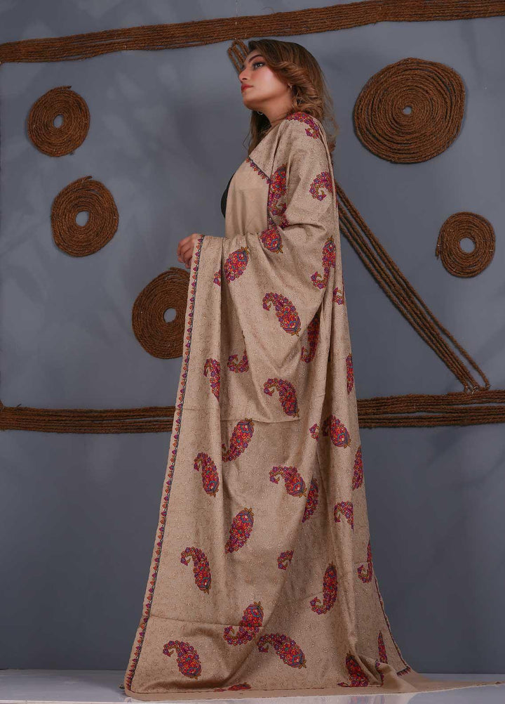 Sanaulla Exclusive Range Embroidered Pashmina  Shawl SU21PS 323866 - Pashmina Shawls