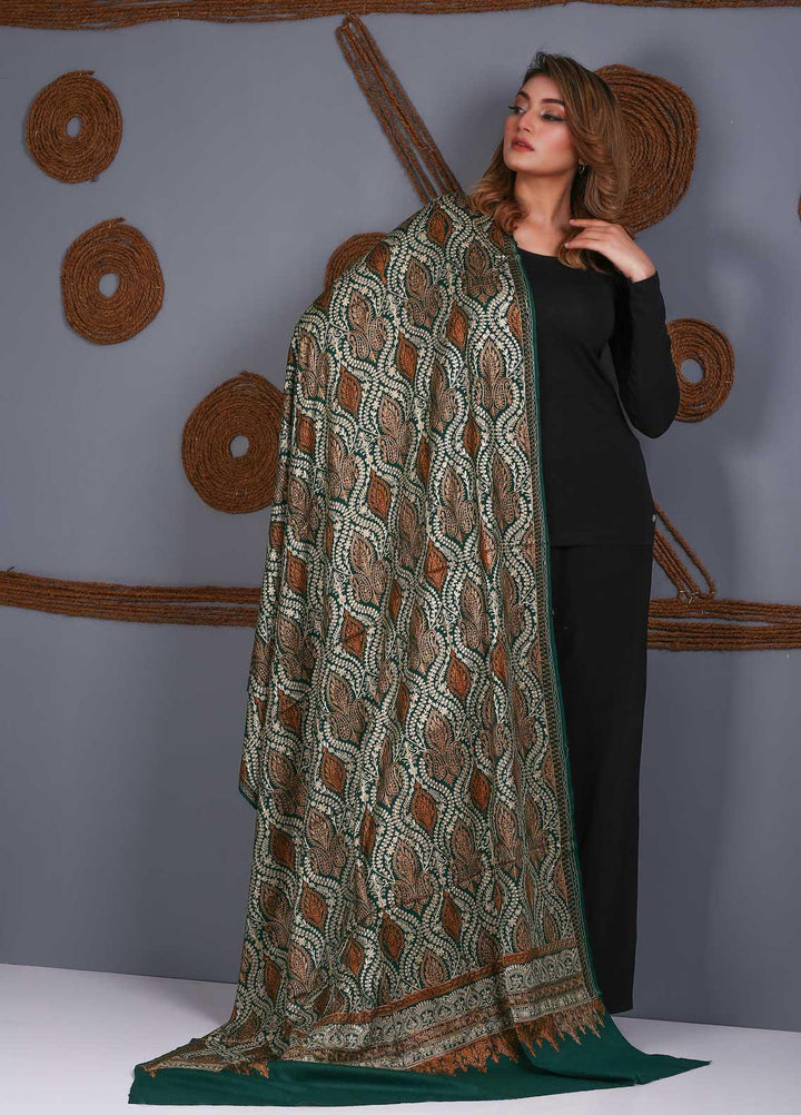 Sanaulla Exclusive Range Embroidered Pashmina  Shawl SU21PS 323888 - Pashmina Shawls