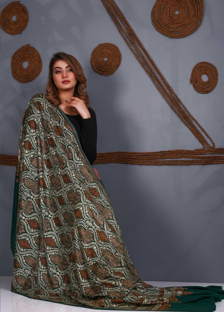 Sanaulla Exclusive Range Embroidered Pashmina  Shawl SU21PS 323888 - Pashmina Shawls