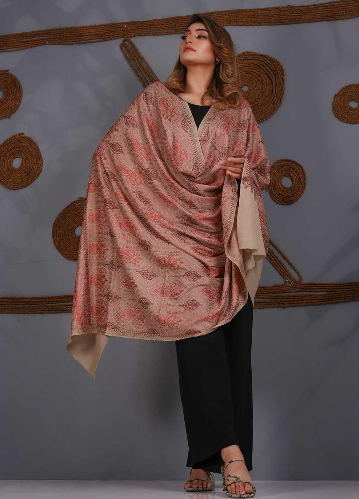 Sanaulla Exclusive Range Embroidered Pashmina  Shawl SU21PS 323889 - Pashmina Shawls