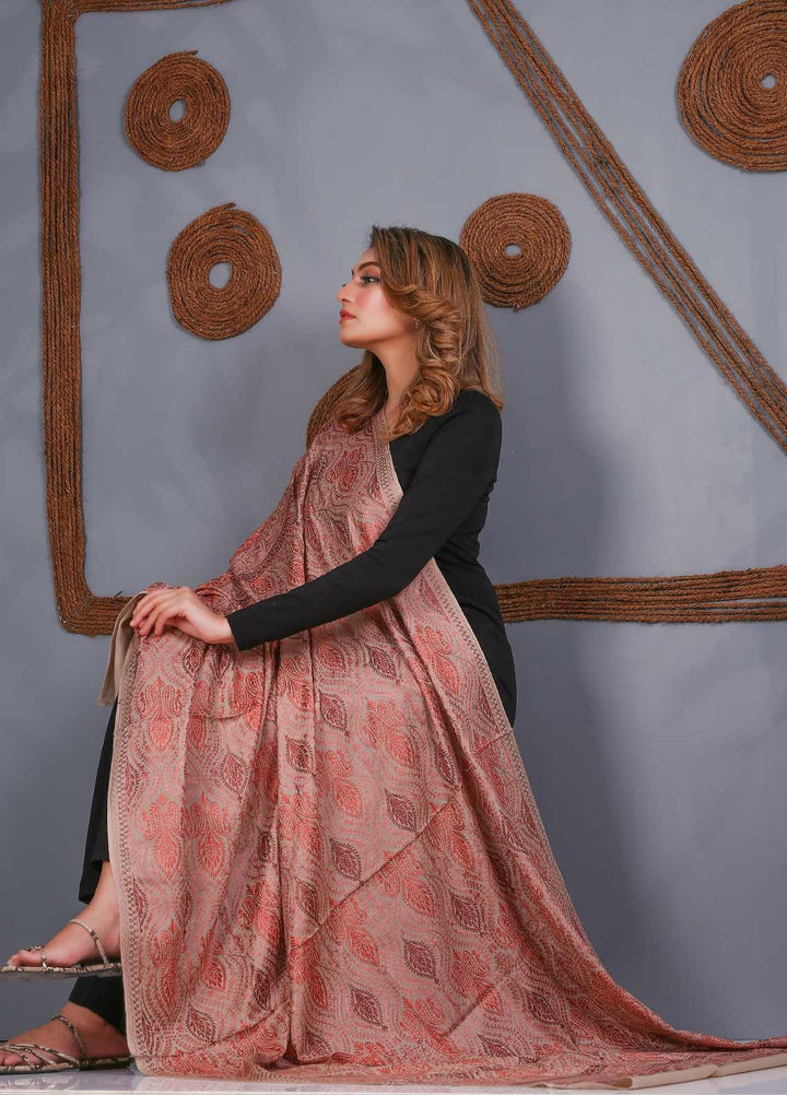 Sanaulla Exclusive Range Embroidered Pashmina  Shawl SU21PS 323891 - Pashmina Shawls