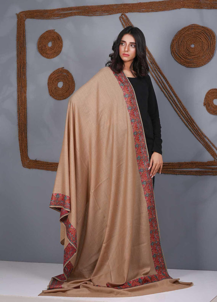 Sanaulla Exclusive Range Embroidered Pashmina  Shawl SU21PS 323957 - Pashmina Shawls
