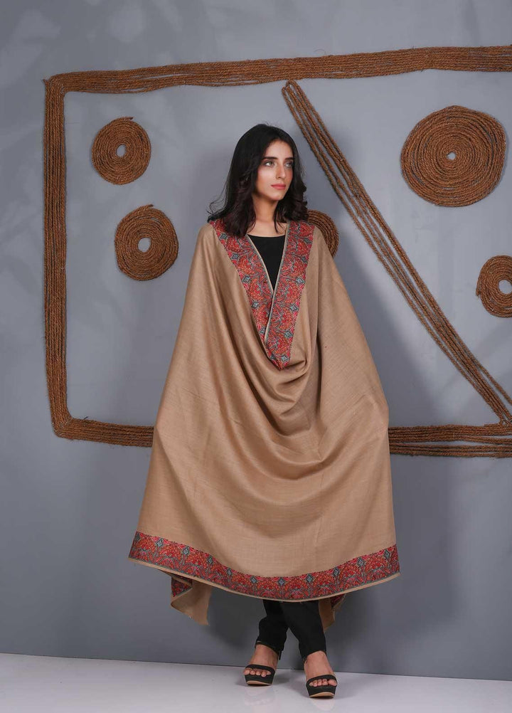 Sanaulla Exclusive Range Embroidered Pashmina  Shawl SU21PS 323957 - Pashmina Shawls