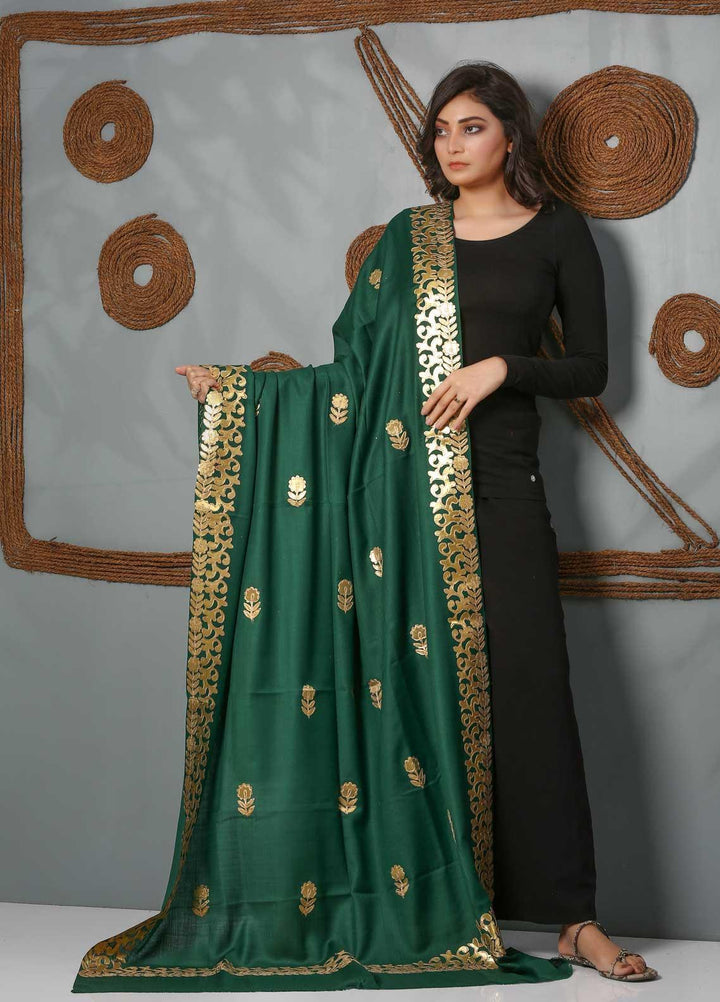 Sanaulla Exclusive Range Embroidered Pashmina  Shawl SU21PS 323967 - Pashmina Shawls