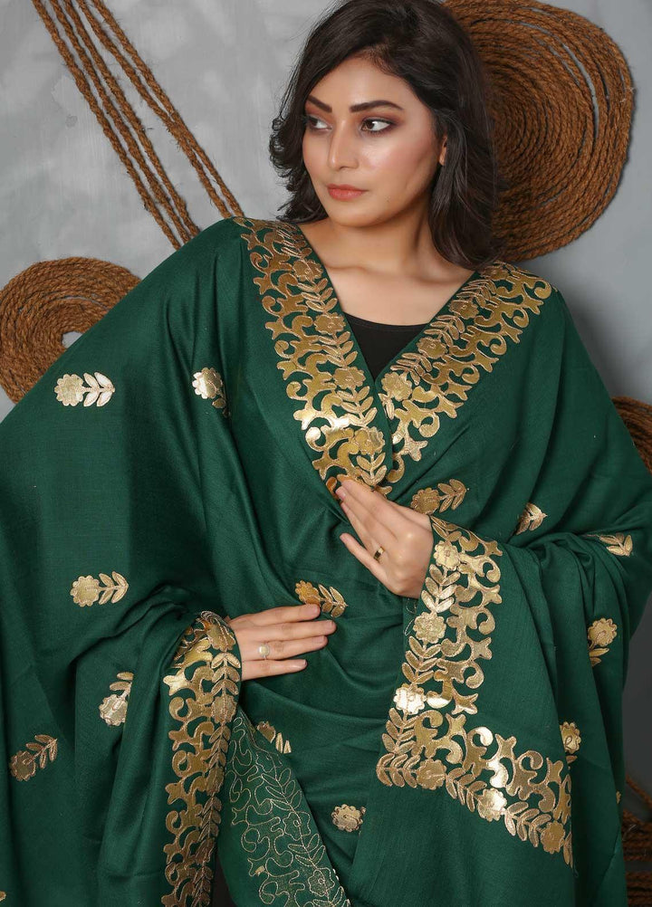 Sanaulla Exclusive Range Embroidered Pashmina  Shawl SU21PS 323967 - Pashmina Shawls