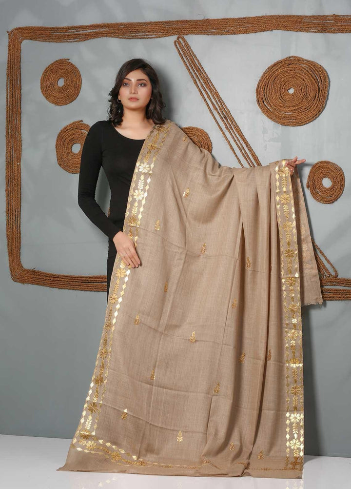 Sanaulla Exclusive Range Embroidered Pashmina  Shawl SU21PS 323968 - Pashmina Shawls