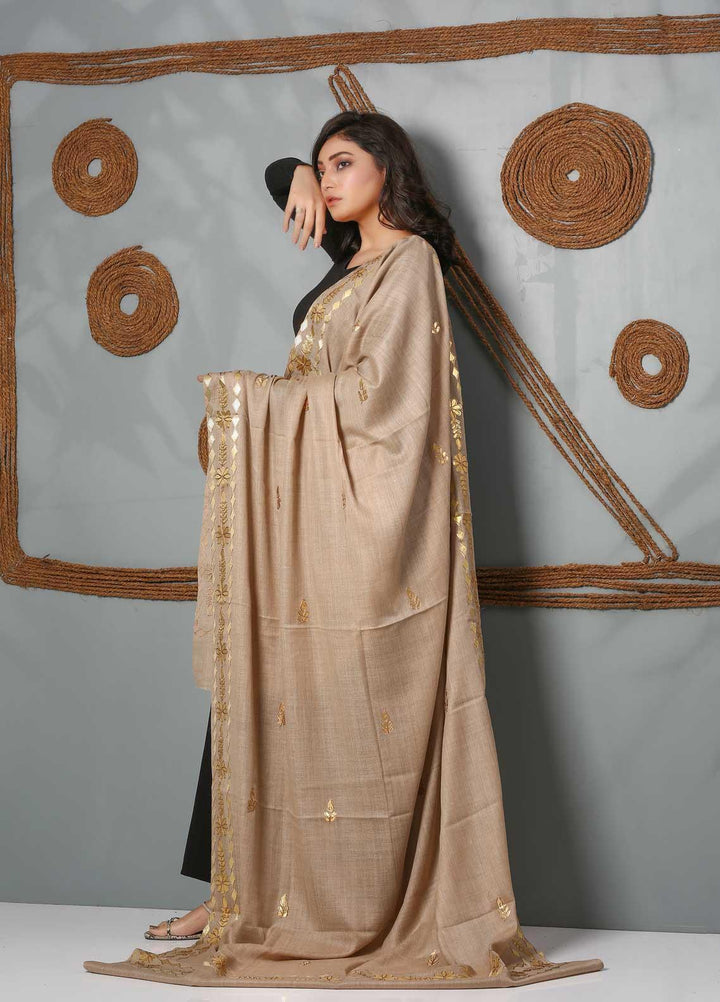Sanaulla Exclusive Range Embroidered Pashmina  Shawl SU21PS 323968 - Pashmina Shawls