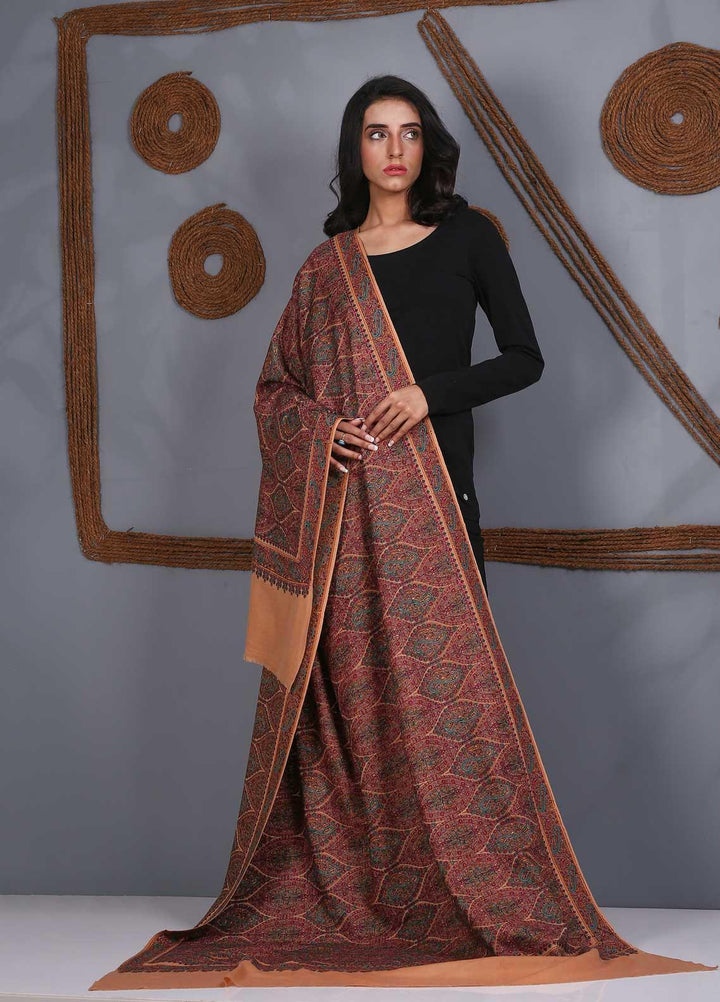 Sanaulla Exclusive Range Embroidered Pashmina  Shawl SU21PS 324049 - Pashmina Shawls
