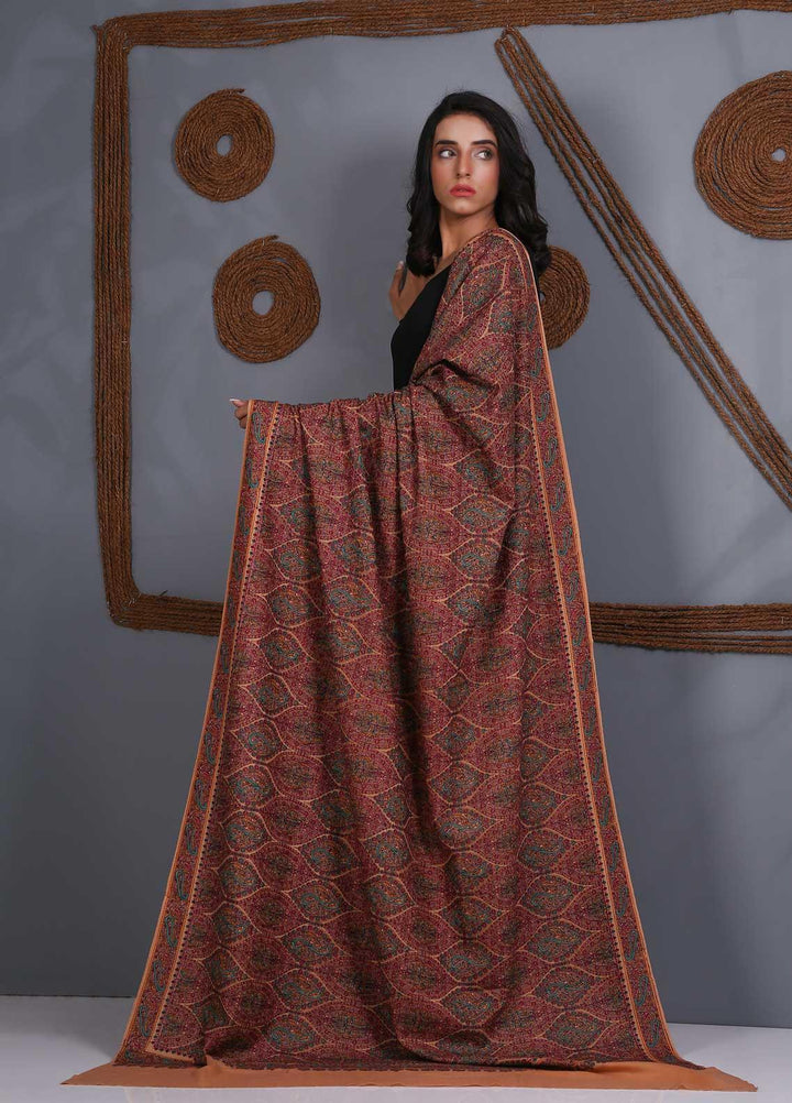 Sanaulla Exclusive Range Embroidered Pashmina  Shawl SU21PS 324049 - Pashmina Shawls