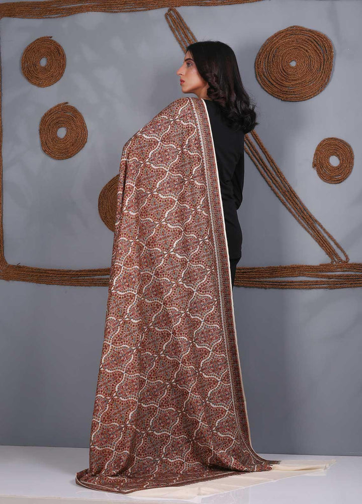 Sanaulla Exclusive Range Embroidered Pashmina  Shawl SU21PS 324051 - Pashmina Shawls