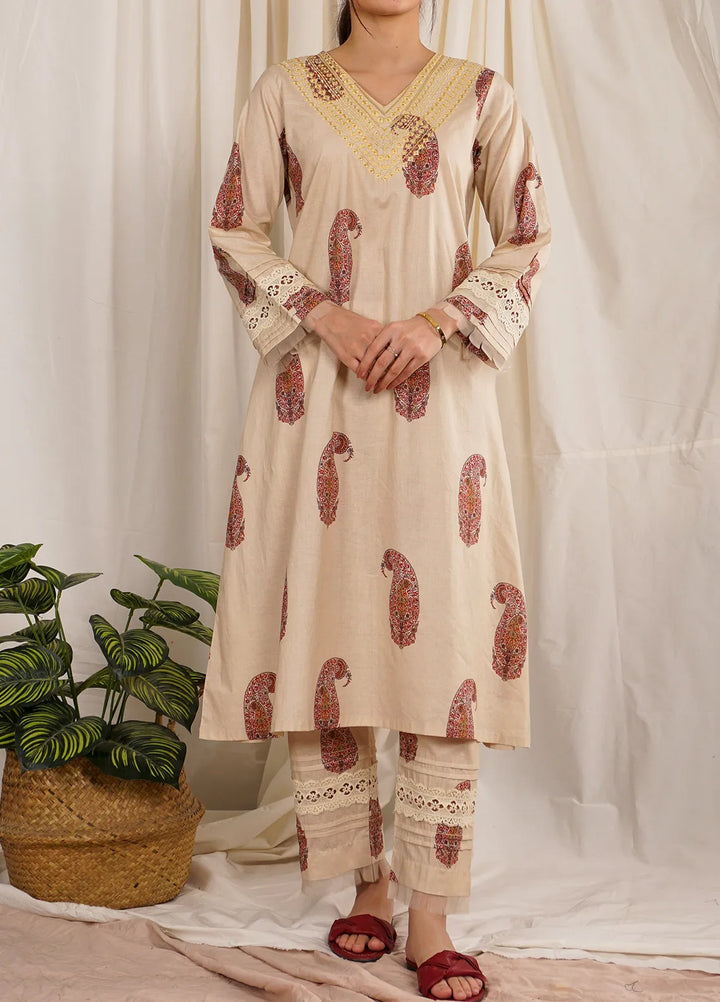 Pret Diaries Embroidered Cambric Cotton 2 Piece Suit 55084