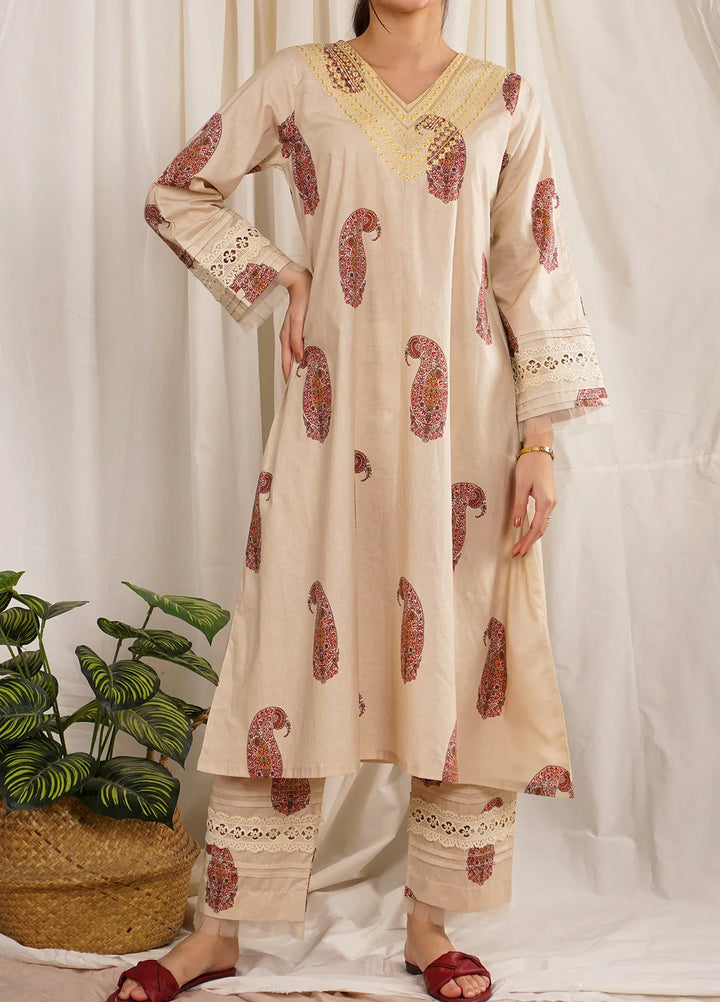 Pret Diaries Embroidered Cambric Cotton 2 Piece Suit 55084