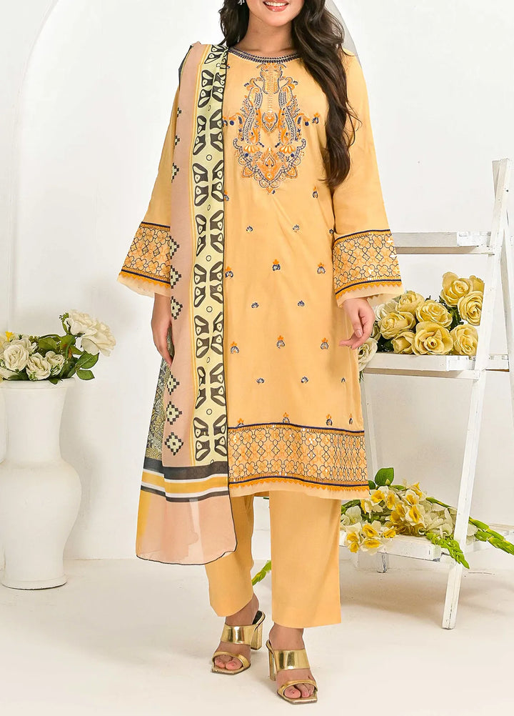 Pret Diaries Embroidered Cambric Cotton 3 Piece Suit 50132