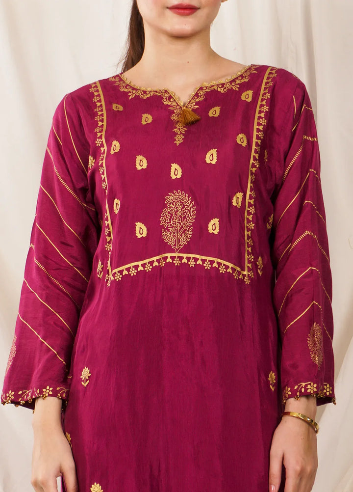 Pret Diaries Printed Raw Silk 2 Piece Suit 50104