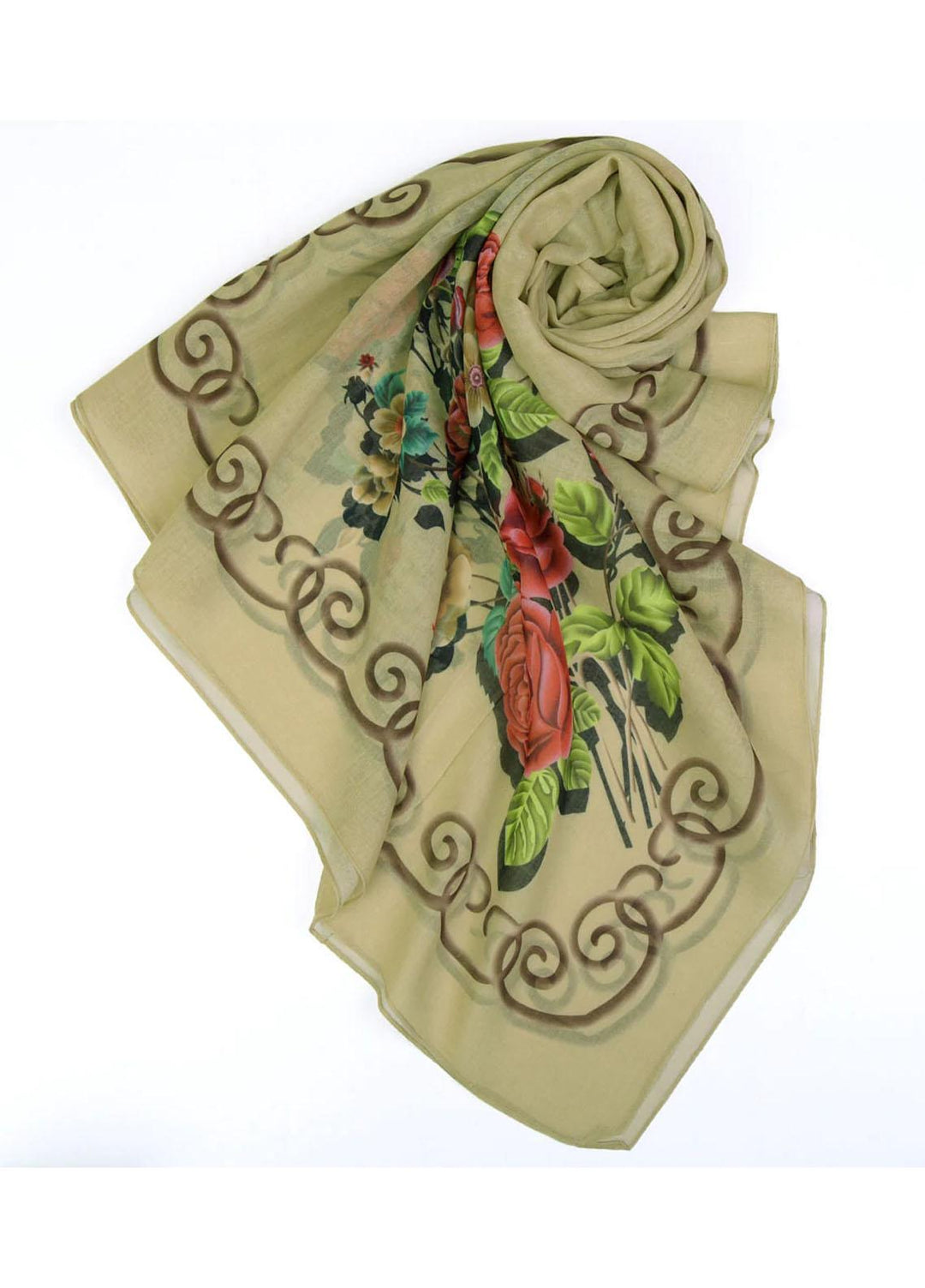 Abaya pk Printed Lawn Hijab ABA22PH OLIVE LUMINOUS - Printed Hijabs