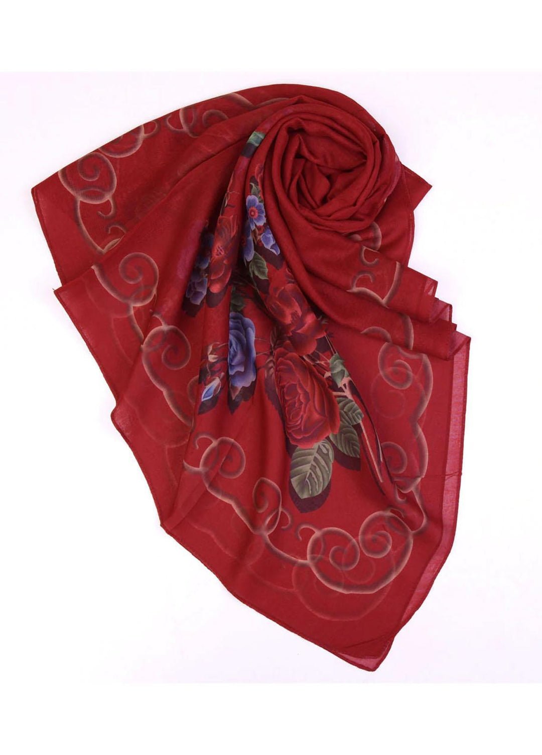 Abaya pk Printed Lawn Hijab ABA22PH RED LUMINOUS - Printed Hijabs