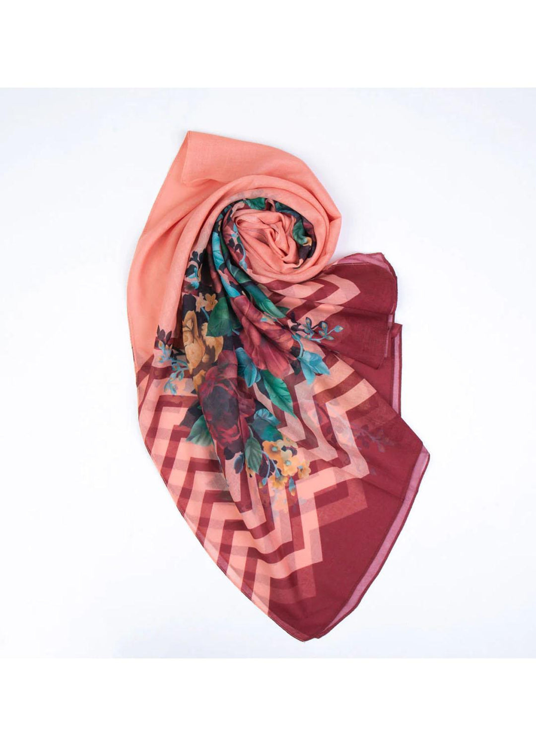 Abaya pk Printed Lawn Hijab ABA22PH PINK RELISH - Printed Hijabs