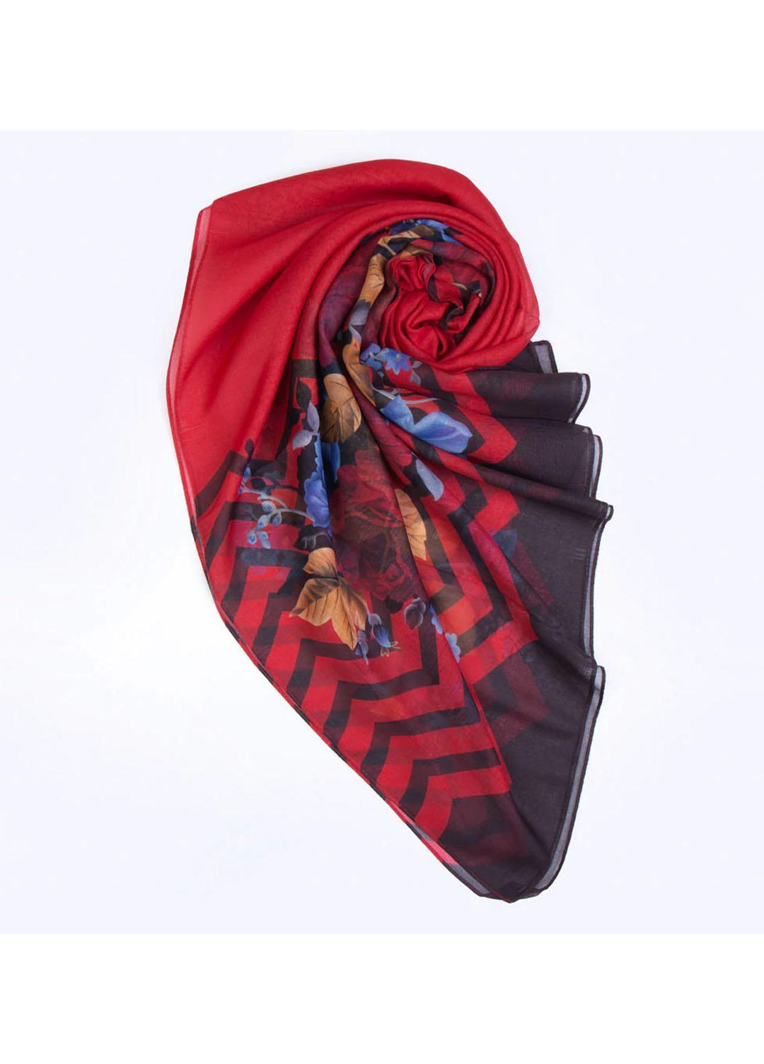 Abaya pk Printed Lawn Hijab ABA22PH RED RELISH - Printed Hijabs