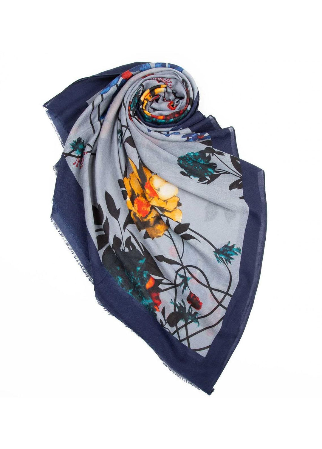 Abaya pk Printed Lawn Hijab ABA22PH GREY FLORAL - Printed Hijabs