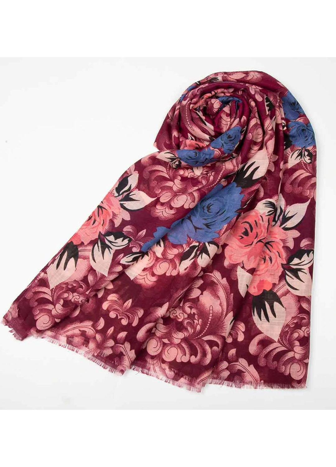 Abaya pk Printed Lawn Hijab ABA22PH DEEP FUCHSIA - Printed Hijabs