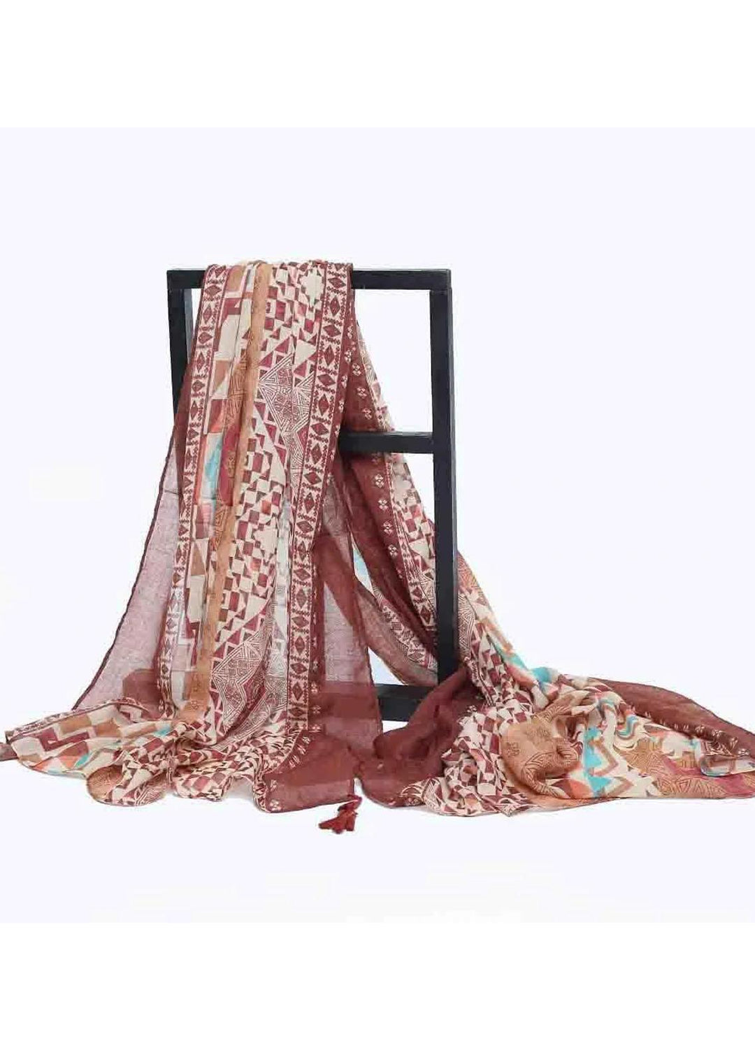Abaya pk Printed Lawn Hijab ABA22PH SYDNEY BROWN - Printed Hijabs