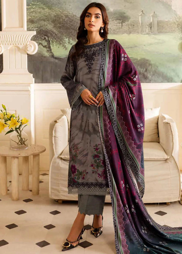 Prints By Nureh Printed Marina Suit Unstitched 3 Piece NU24SW SP-132 - Winter Collection