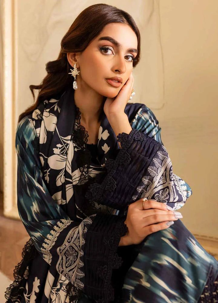 Prints By Nureh Printed Marina Suit Unstitched 3 Piece NU24SW SP-133 - Winter Collection