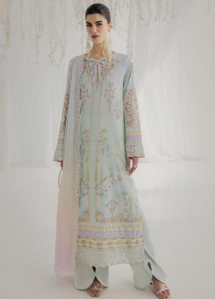 Qalamkar Embroidered Silk Suits Unstitched 3 Piece QLM25LS D-01 Keeva - Festive Collection