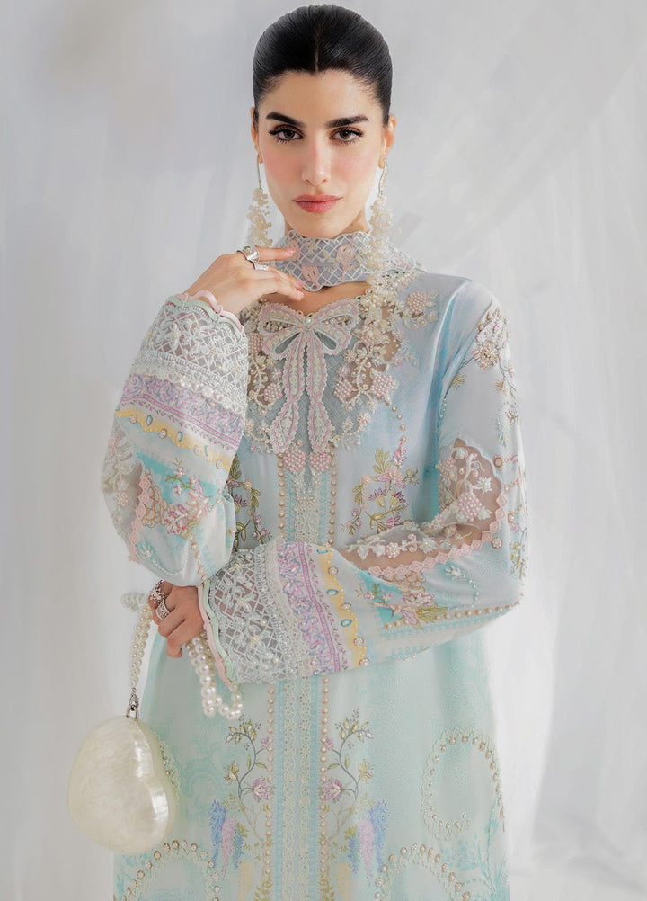 Qalamkar Embroidered Silk Suits Unstitched 3 Piece QLM25LS D-01 Keeva - Festive Collection