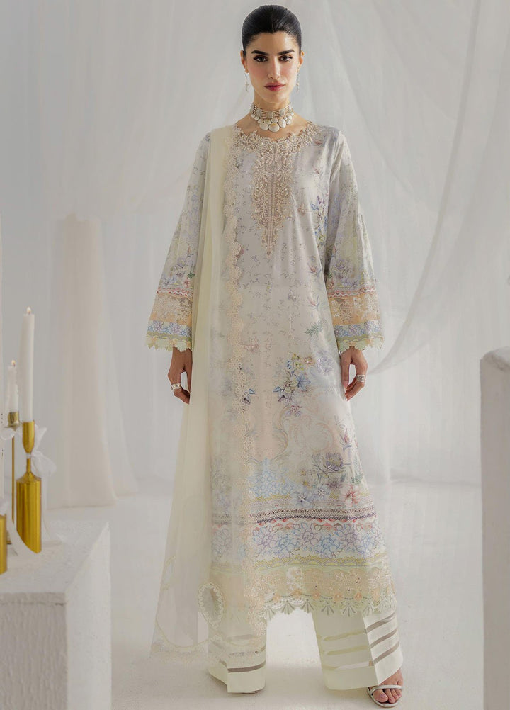 Qalamkar Embroidered Silk Suits Unstitched 3 Piece QLM25LS D-02 Roisin - Festive Collection