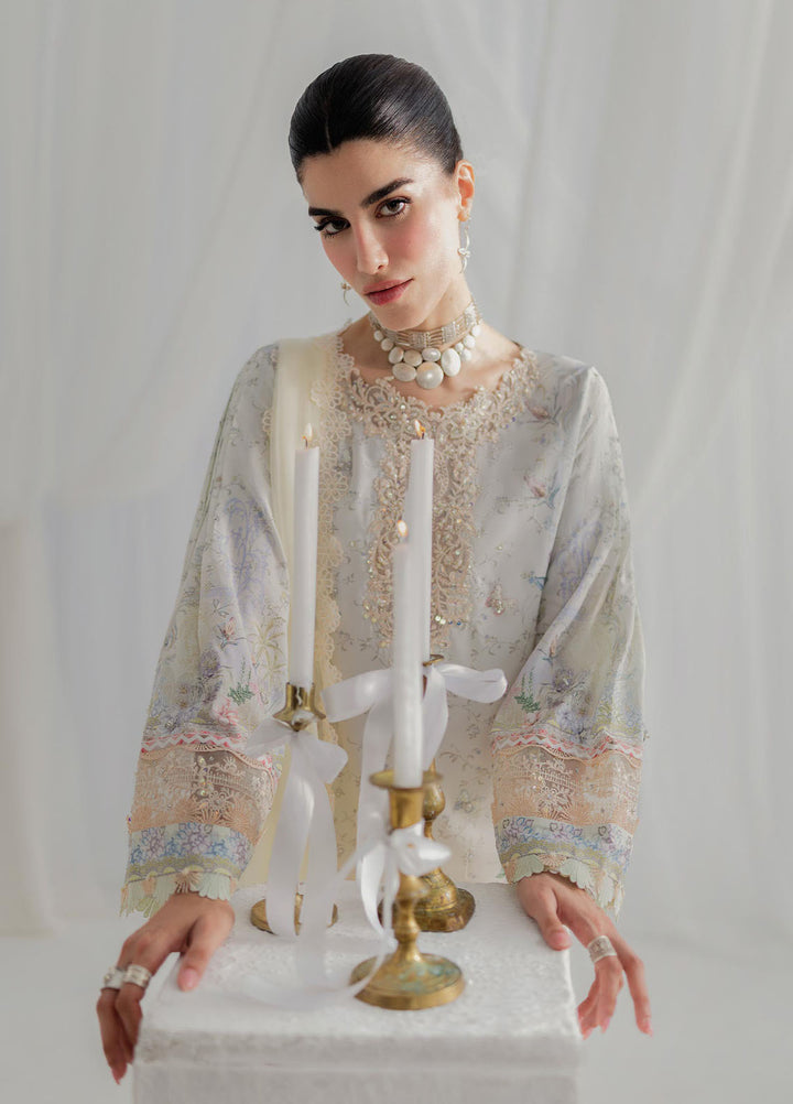 Qalamkar Embroidered Silk Suits Unstitched 3 Piece QLM25LS D-02 Roisin - Festive Collection