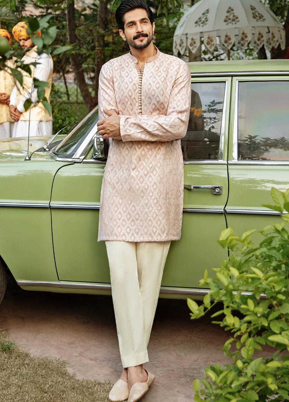 Qalamkar  Festive Coat for Men -  QL22KHM MKC-06 COAT