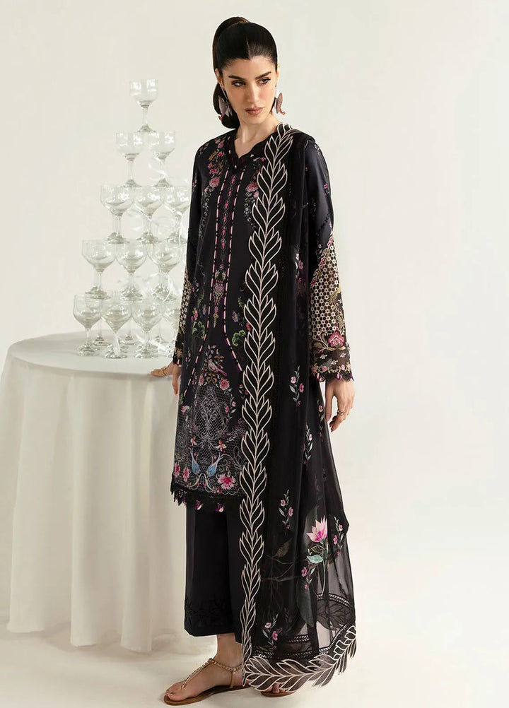 Qalamkar Printed Lawn Suits Unstitched 3 Piece QLM25UL Rida PQ-3 A - Summer Collection
